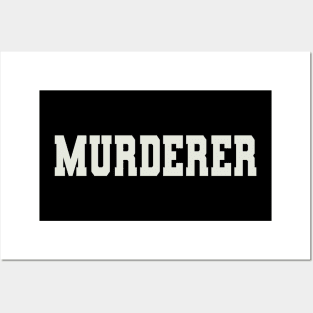 Murderer Word Posters and Art